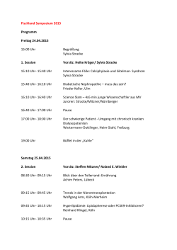 Fischland Symposium 2015 Programm Freitag 24.04.2015 15:00
