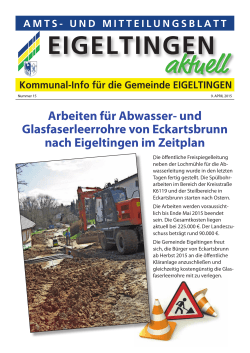 EIGELTINGEN AMTS- UND MITTEILUNGSBLATT Kommunal