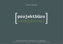 projektübersicht bauleitung