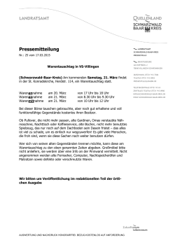 VS-Villingen 21.03.2015 - Landratsamt Schwarzwald-Baar