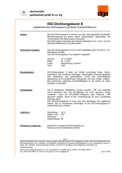 ISO - Dichtungsband S-DW
