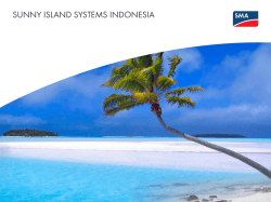 Sunny Island systems indonesia