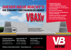VBAXv und VBALXv - VB Beton Deutschland GmbH