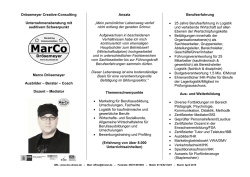 Dr&ouml;semeyer Creative-Consulting Unternehmensberatung mit