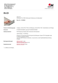 Internorm Dichtung IP 54 / EMV-Dichtung für Gehäuse und