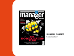 Objektpräsentation manager magazin - Spiegel-QC