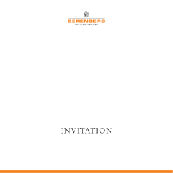 INVITATION - Berenberg