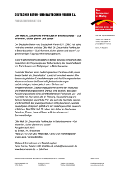 2015-05-07 DBV-Heft 36 Dauerhafte Parkbauten in Betonbauweise