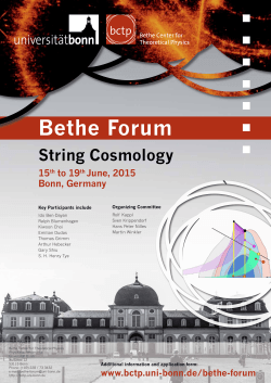 Bethe Forum - BCTP