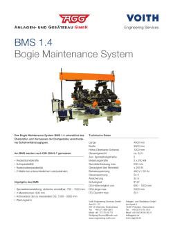 BMS 1.4 Bogie Maintenance System