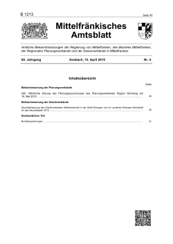Regierungsamtsblatt 04 2015 - Regierung von Mittelfranken