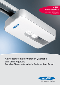 Antriebssysteme für Garagen-, Schiebe