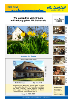 ImmoNews - Otto Boekhoff Immobilien GmbH