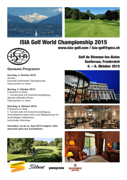 ISIA Golf World Championship 2015