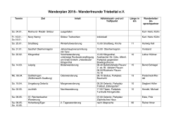 Wanderplan 2015– Wanderfreunde Triebeltal e.V.