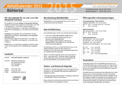 Abfallkalender 2015 als PDF