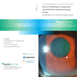 Uveitis - Universitätsklinik für Augenheilkunde