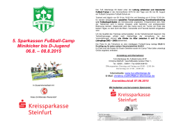 5. Sparkassen Fußball-Camp Minikicker bis D