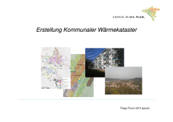 Erstellung Kommunaler Wärmekataster - Thüringer Energie