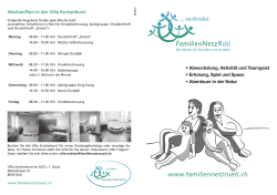 Infoflyer FamilienNetzR&uuml;ti