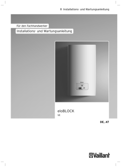 Installationsanleitung Elektro Wandheizgerät eloBLOCK