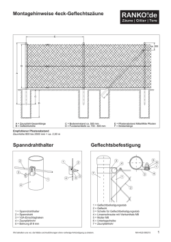 DM - Montageanleitung f&uuml;r 4eck dickverz. & CRAPAL - Draht