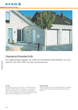 Haus-Anschlusstechnik