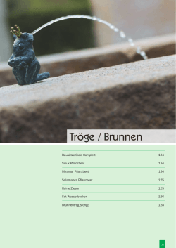 Tröge / Brunnen - Cementwaren Kobler GmbH