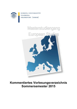 Grundlagenmodul GM 1 Kultur &ndash; Einf&uuml;hrung Europ&auml;ische Geschichte