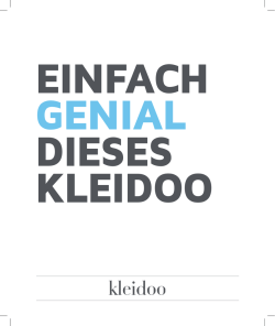 Partner von kleidoo werden