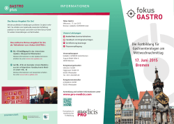 Fokus Gastro Bremen 2015