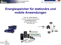 Ing. Mirko Bodach, Wests&auml;chsische Hochschule Zwickau