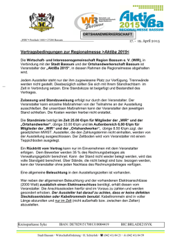 Vertragsbedingungen zur Regionalmesse >Aktiba 2015<