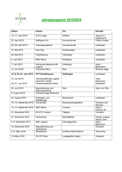 Jahresprogramm 2015/2016