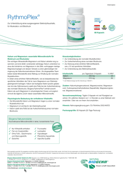 Produktinformation RythmoPlex