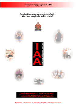 IAA - Jahresprogramm 2015 als PDF