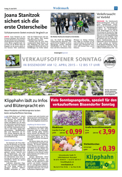 Joana Stanitzok sichert sich die erste Osterscheibe