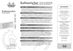 Kulinarischer KALENDER