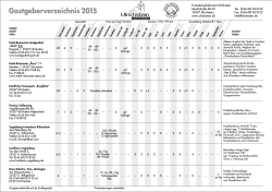 Gastgeberverzeichnis 2015