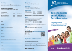 ICL Seminare für Begleitung und Seelsorge