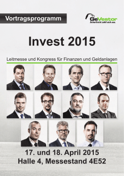 Invest 2015 - GeVestor Financial Publishing Group