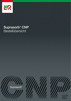 Suprasorb® CNP Bestellübersicht