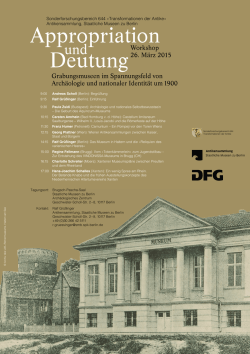 Appropriation und Deutung Plakat A1 klein