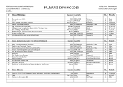 PALMARES EXPHIMO 2015