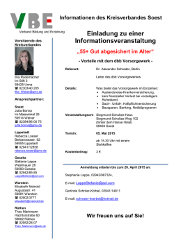 Gut abgesichert im Alter - Verband Bildung und Erziehung