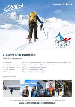 3. Austria Skitourenfestival