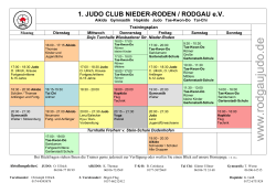 Trainingsplan 1JCN April2015 - 1. Judoclub Nieder