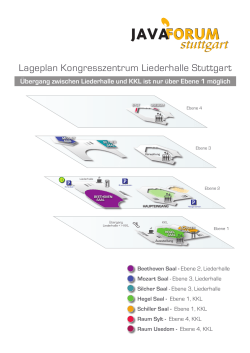 Lageplan Kongresszentrum Liederhalle Stuttgart
