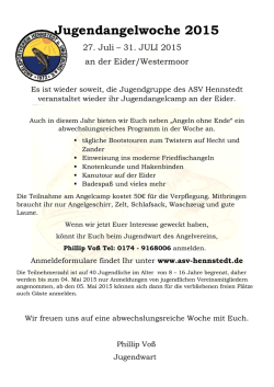 Jugendangelwoche 2015