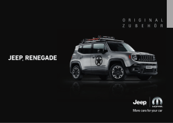 JEEP&reg; RENEGADE. Original Accessories by Mopar